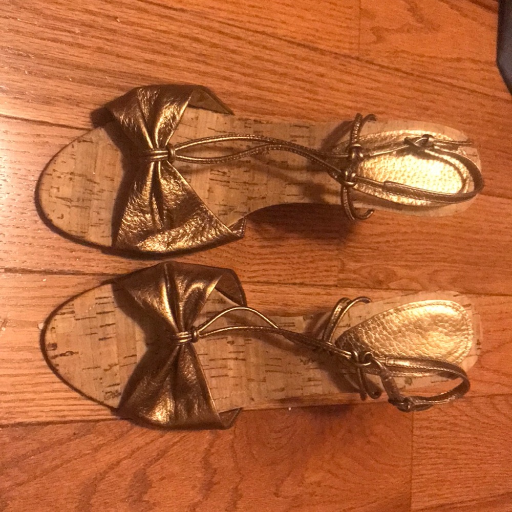 Bronze Clog Heel